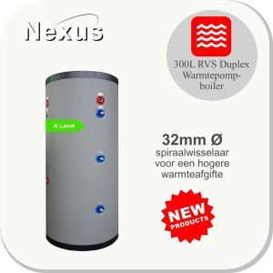 Nexus RVS PAWT-300 XL-LE1 32mm Hygiëne Boiler - 300L