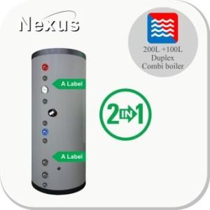 Nexus RVS Hygiëne boiler PDWT 200L+100L buffer