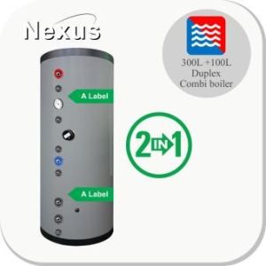 Nexus RVS Hygiëne boiler PDWT 300L+100L buffer