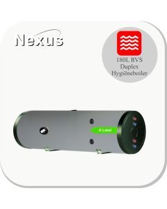 Nexus RVS PAWT-180H(S) XL-LE1 Horizontale Hygiëne Boiler - 180L