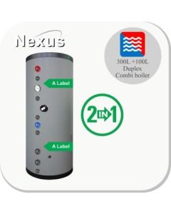 Nexus RVS Hygiëne boiler PDWT 300L+100L buffer